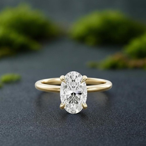 Karat moissanit oval - moissanit,