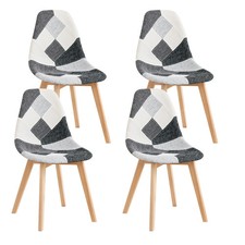 Nordische Esszimmerstühle im mittelalterlichen Stil, 4er-Set, Beine aus