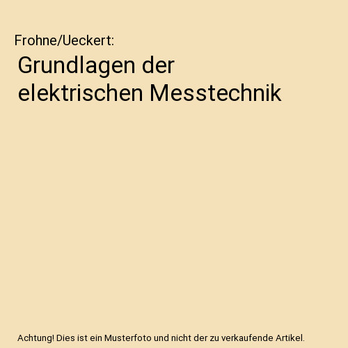 Grundlagen der elektrischen