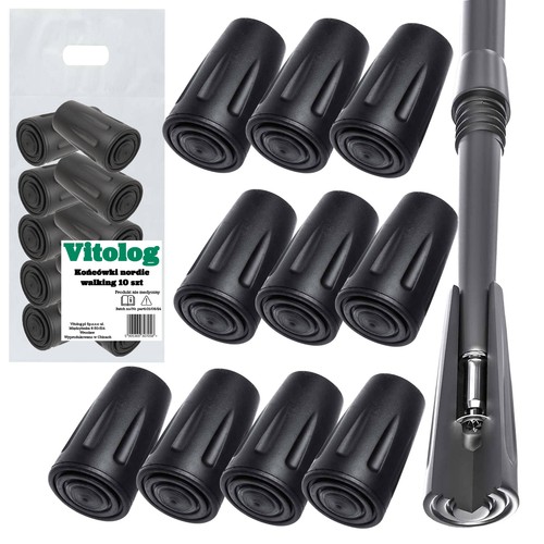 10x nordic walking pads rund - pads,