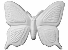 3D Wandtattoo Schmetterling 4 Stück Wanddeko Papillon Polystyrol Ornament Relief
