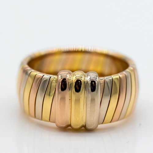 Cartier ring tricolor 750 18k - cartier,
