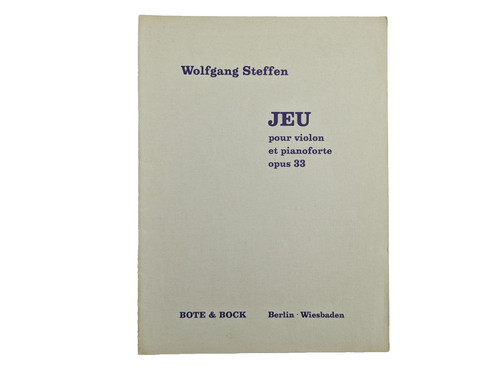 Noten wolfgang steffen jeu - wolfgang,