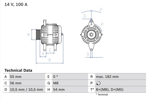 Bosch lichtmaschine generator - bosch,
