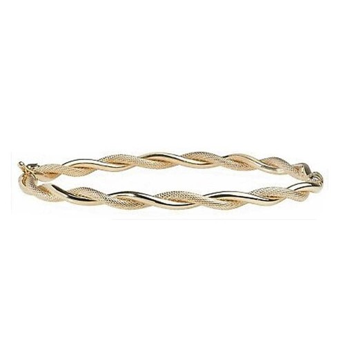 Gelbgold twist armreif - gelbgold,