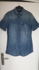 DIESEL Jeanshemd Kurzarm Herren Gr. M blau Top