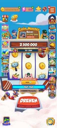 Coin master account - coin,