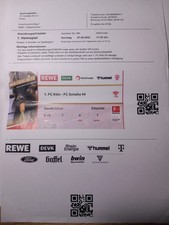 Ticket Print@Home Fußball