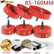 85/105/130/150/160mm Bohrkrone Lochsäge M42 Bi-Metall Dosenbohrer HSS für Holz