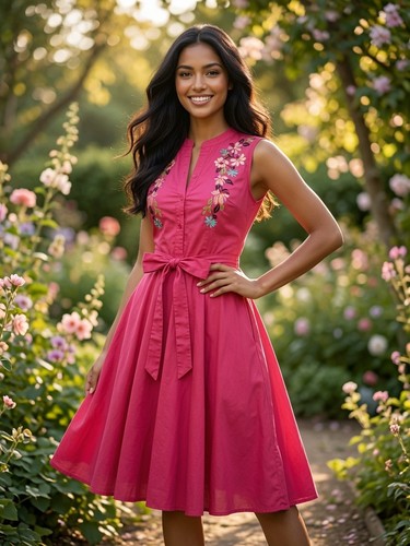 Ausgestelltes sommerkleid - ausgestelltes, 34