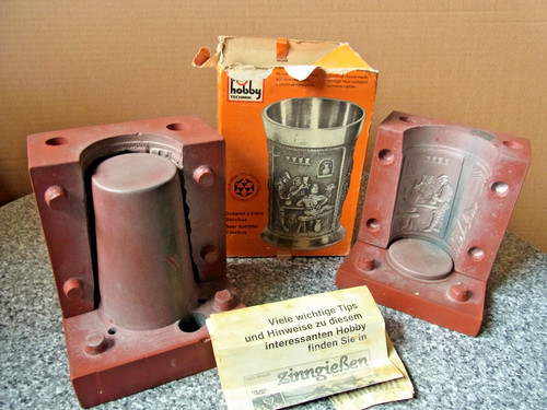 Zinngießform becher 10 - ca.,