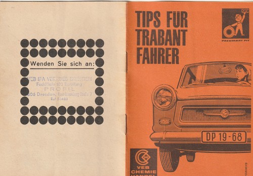 Ddr prospekt tips für trabant - prospekt,