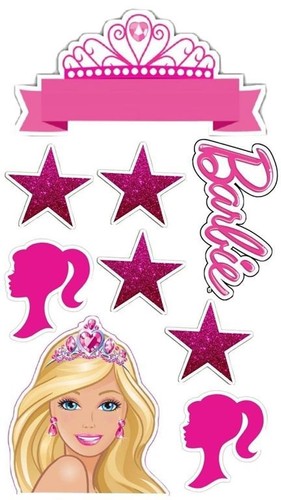 Barbie essbar tortenaufleger - barbie,