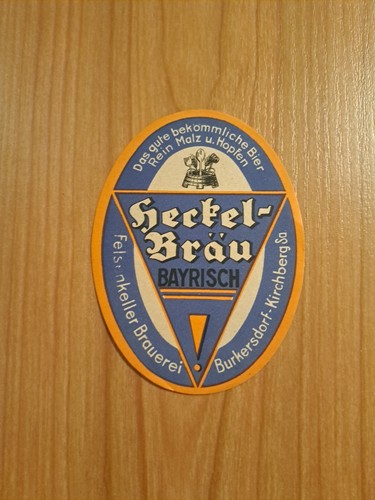 Bieretikett heckel bräu - ☆☆bieretikett,