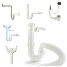 HAAS Spülensifon Ablauf Küchenspüle Trichtersiphon