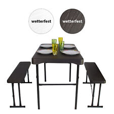 Bierzeltgarnitur Festzeltgarnitur Gartenmöbel Camper Set 3-tlg. Länge 107 cm
