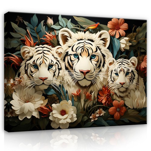 Leinwand bilder tiger abstrakt - tiger,