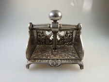 Schwere üppig verzierte Kartenpresse Eisen um 1850 (57864)