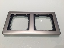 Gira 2-fach Rahmen E2 System 55, Alu, Silber