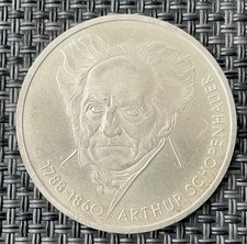 BRD Deutschland 10 DM 1988 D Arthur Schopenhauer Silber Originalbilder