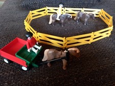 Playmobil Ponys mit Zaun