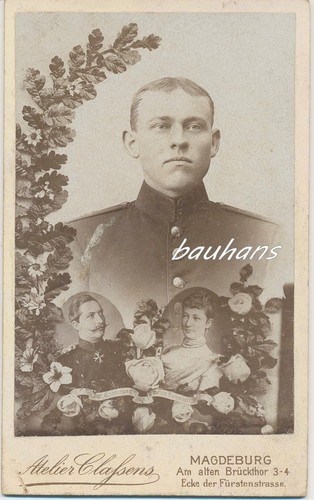 Cdv soldat magdeburg kaiser - soldat-,