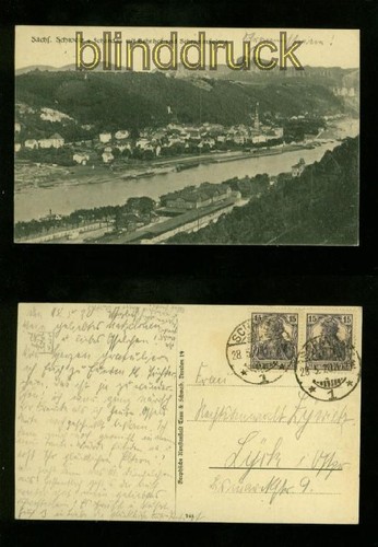 Schandau mit bahnhof - mit,