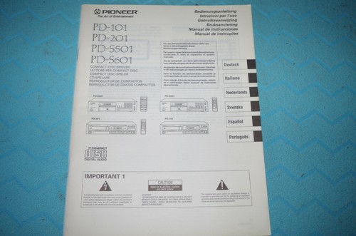 Pioneer 101 201 - pioneer, 101/201/s501/s601