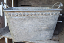 ❤ Grosse Zink - Wanne  zum bepflanzen dekorieren  Vintage Usedlook  antiklook ❤