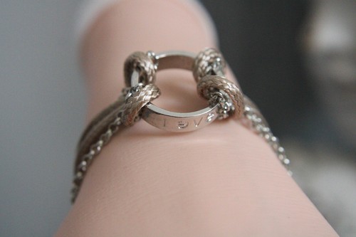 Love armband beige kordel und - armband,