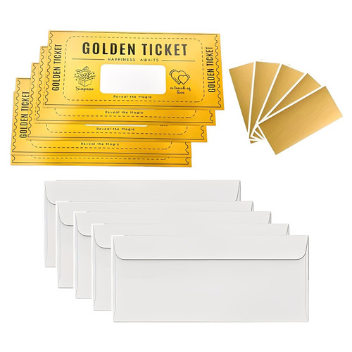 Stück goldenes ticket - stück,