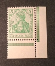 Deutsches Reich 70b, ohne WZ, postfrisch, Eckrand, gepr. Jäschke BPP