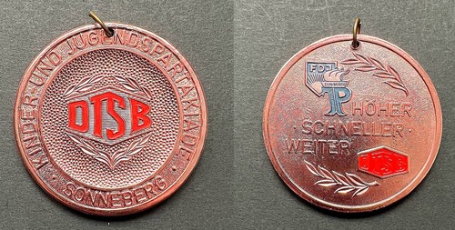 Ddr medaille dtsb kinder und - medaille,