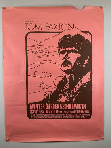 Tom paxton poster - paxton,
