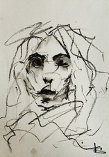 Mädchen Portrait Öl Pastell
