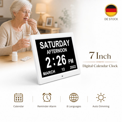 Digital zoll wecker kalender - 7,
