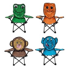 Kinder Campingstuhl Anglerstuhl Klappbar Affe Forsch Elefant Katz Getränkehalter