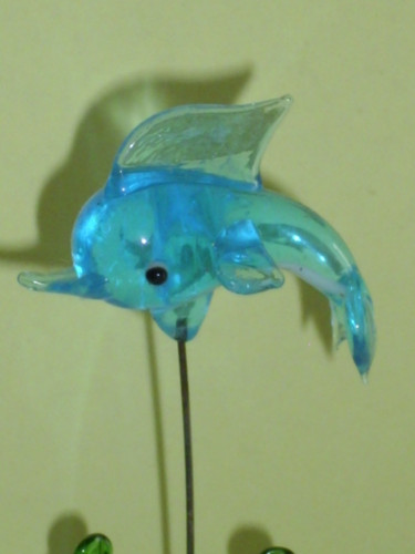 Kleine fische aus glas - fische, auf