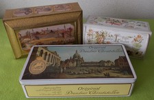 3 Gr Lebkuchen / Christstollen Truhen Schumann 24x12 Schmidt 27x17 Scholze 32x15
