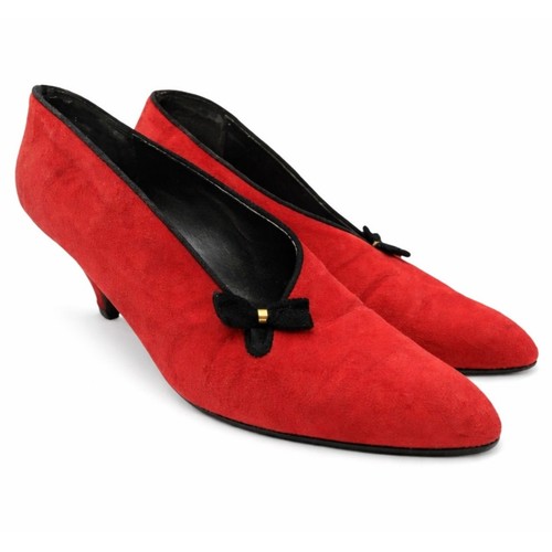 Vintage bally red suede shoes - vintage,