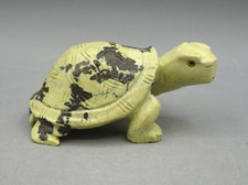 SERPENTIN Schildkröte ca. 82 x 51 mm Edelstein - Tier a1