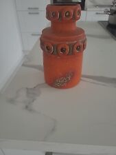 ALTE VINTAGE KERAMIK VASE W.GERMANY "FOHR BRASILIA" FAT LAVA 365/20