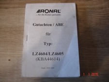 ABE Gutachten Ronal  LZ4604/LZ4605  KBA 44614