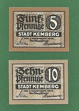 300 notgeld stadt kemberg - stadt,