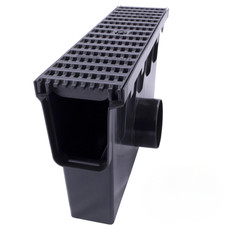 Einlaufkasten Kunststoffrost Gitter 14,8 cm B125 Sinkkasten Bodenablauf 