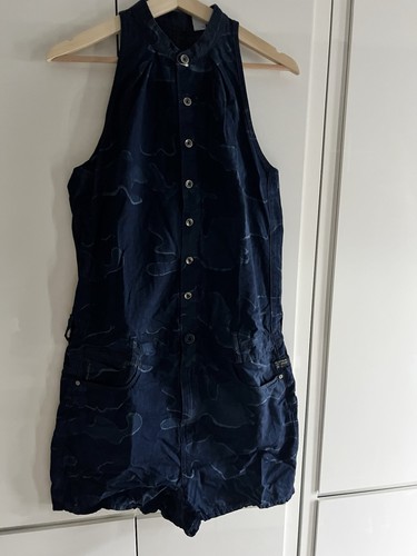 Star raw overall jumpsuit - star,