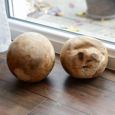 Teakholz Kugel ca. 20 cm