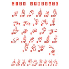 Gebärdensprache tabelle abc - gebärdensprache,