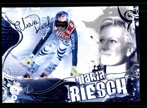 Maria riesch autogrammkarte - maria,