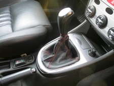 Alfa Romeo 147 Schaltsack echt Leder mit roten Nähten